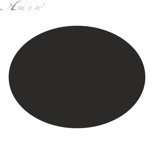 ДВП грунтованное ЧЕРНОЕ ОВАЛ 7х10 см черный грунт с 1 стороны  AS-8090