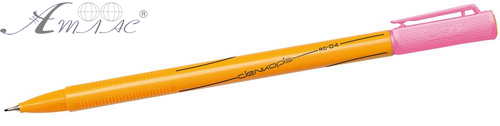 Ручка капиллярная Rystor № 8 Розовая 0,4 мм RC-04 