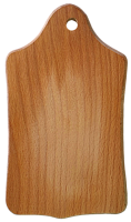 Дерев'яна дошка кухонна фігурна маленька 23 х 14 см 00804