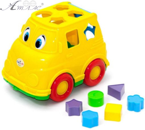 Іграшка Пластикова Мікроавтобус-сортер 23 см Орион 195 у сітці