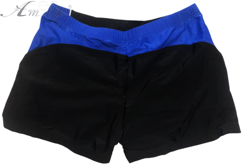 Плавки шорты черные с синим р.44  14302