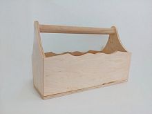 Деревянный ящик для инструментов на одно отделение 40*27*19 см  1843