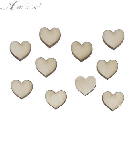 Фигурка фанерная - Сердце микро 10 шт 1 см AS-4676, В-0267