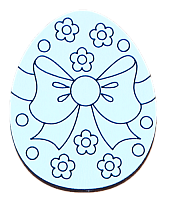 Сувенир "Пасхальное яйцо с бантом" 6.2 х 5 см AS-6235, М-2071