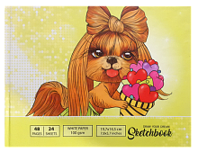 Альбом для малювання А5 Bourgeois 24 аркуші, собачка 21568, БК209/19
