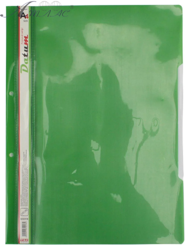 Скоросшиватель Datum пластиковый А4 зеленый D212\D2110 232207