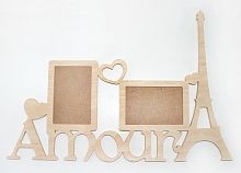 Дерев'яна фоторамка з 2-х частин "Amour" 1000