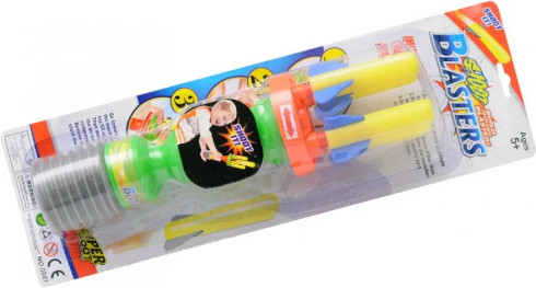 Игрушка Бластер с поролоновыми пулями в слюде  0087