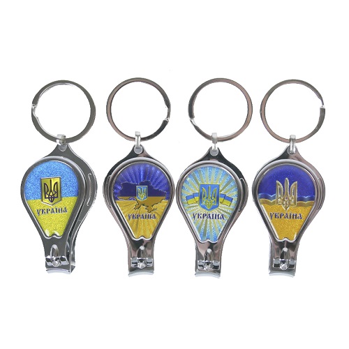 Брелок кусачки металлический 4х6 см Украина  S-4004