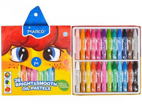 Пастель масляная Marco Colorite 24 цветов 1100OP-24CB, 4800ОР-24СВ