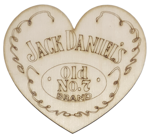 Фигурка фанерная - Сердце Jack Daniel's 8 х 7,5 см AS-4711, В-0335