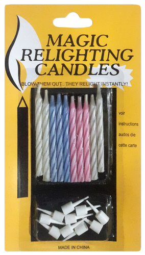 Свечи набор, 10 шт. свечек, 10 шт. держателей, в блистере  7127