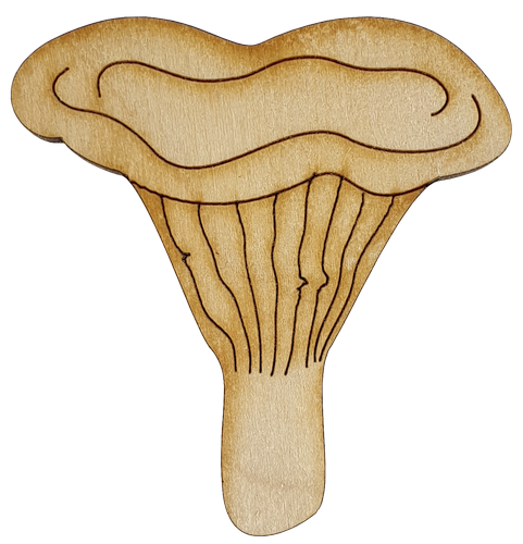 Фигурка фанерная - Гриб Лисичка 5.8 см AS-4629, В-0156