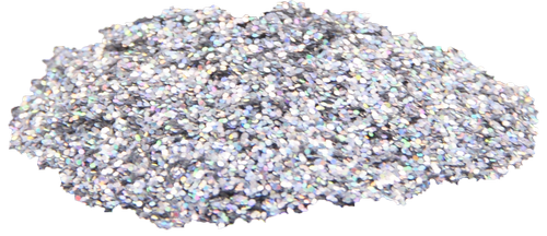 Блестки (Глиттер) большие Голографические Атлас 3 гр - Серебро AS-2461 фото 2