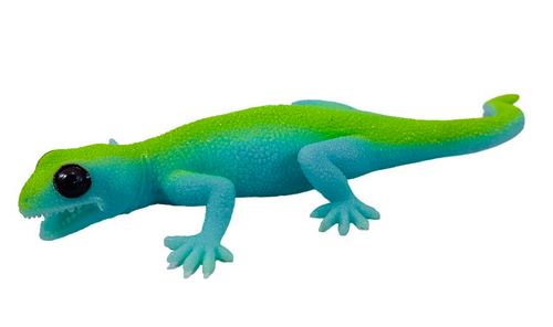 Игрушка Силиконовая тянучка Ящерица голубая 15см  09690 фото 2