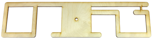 Основа для часов из фанеры 4 мм № 25 Две цифры 12 х 48 см AS-4574