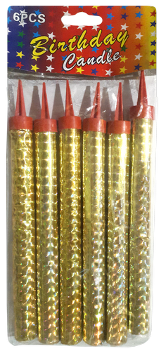 Свечи-фейерверк 15 см, набор 6 шт. в упаковке 07688
