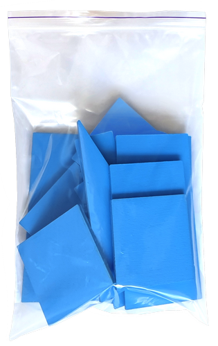 Фигуры геометрические 15 шт Синие из фанеры 4мм AS-7146 фото 2