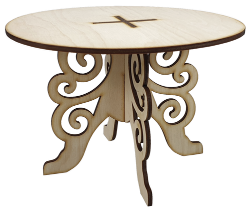 Мебель для кукол типа Барби - Стол Круглый 16.5 х 12 см AS-4010, F-0198