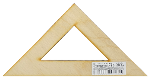 Треугольник деревянный 15см NASA фиолетовый  AS-0667 фото 3
