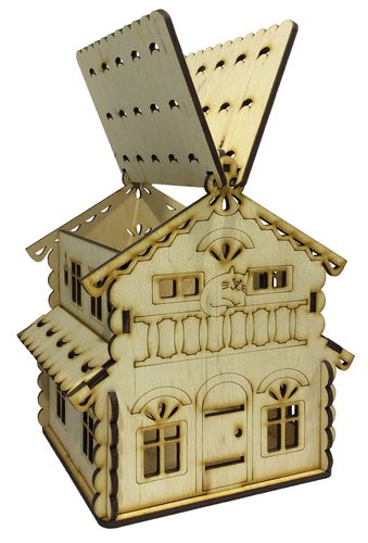 Домик №  9 Шкатулка с открывающейся крышей 15 х 13 х 17 см AS-4248, F-0113 фото 2