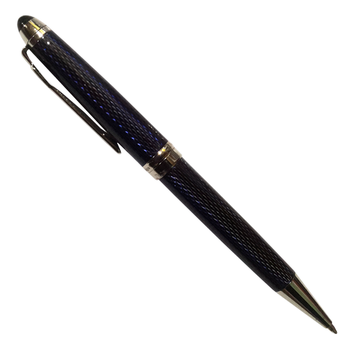 Ручка шариковая De Cambr BP163-18 фиолетовая в чешуйках, с хромовыми вставками 04002