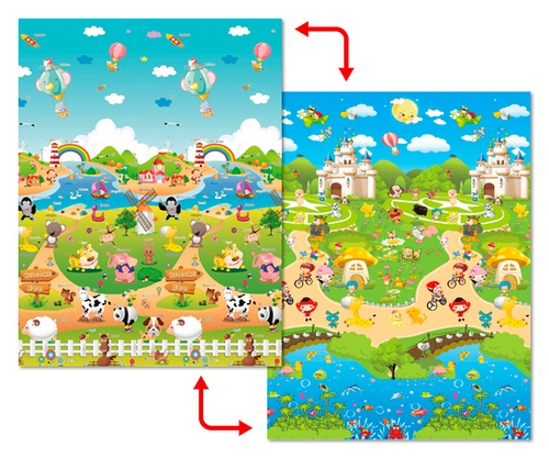 Игрушка Коврик на пол, развивающий Babypol 150х180 см Весёлая Ферма  13189