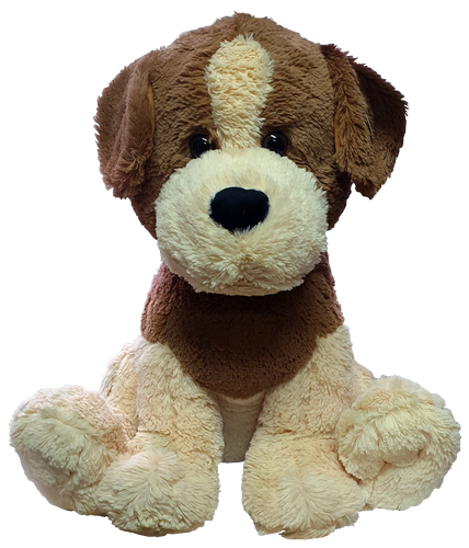 Игрушка Мягкая Большая Собака 55 см бежево-коричневая Масяня  Q-298-113TM