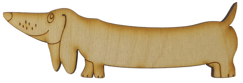 Фигурка фанерная - Собачка Такса 8 см AS-4755, В-0303