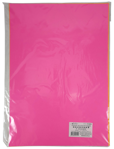 Бумага цветная с двух сторон Неоновая 5 листов AS-0546, Р-0204 фото 2