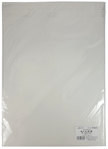 Картон Белый с двух сторон 5 листов 300 г Атлас AS-0551, P-0214