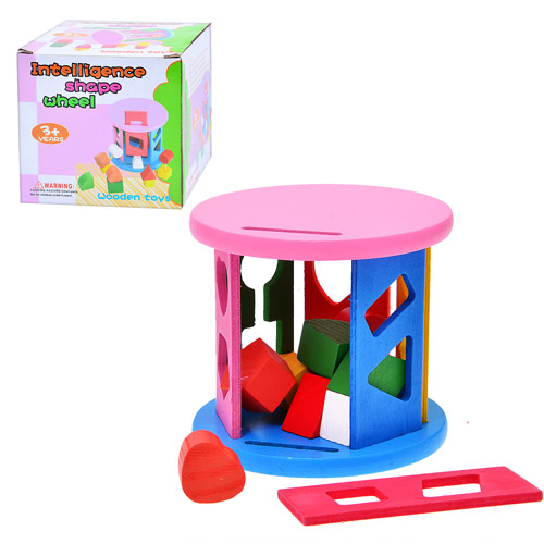Игрушка Деревянная Сортер фигуры в коробке  MD0348