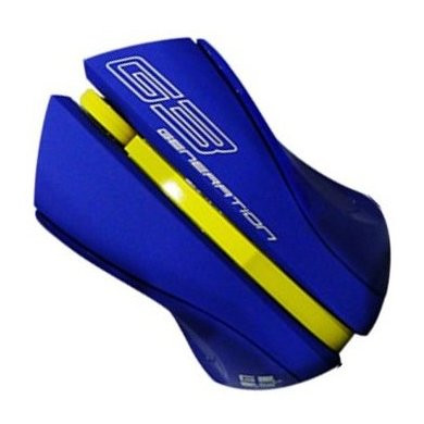 Мышь беспроводная G-Cube синяя с желтой полосой G9V-310BL V-Track 15524