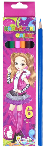Карандаши цветные 6 цветов Незнайка 081900