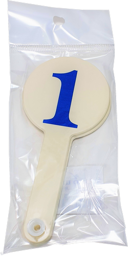 Веер Цифр НОВЫЙ от 1 до 10, белый пластик AS-0005, К-7375 фото 3