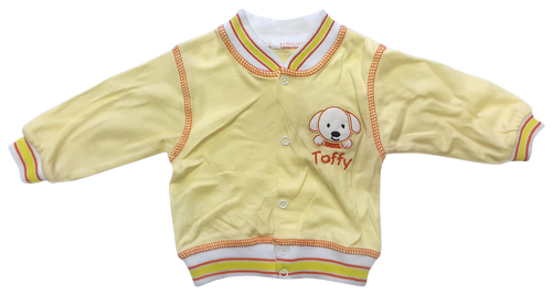 Кофта байка, с длинным рукавом, желтая р.62 Toffy 02911