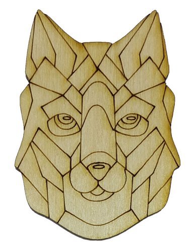 Фигурка фанерная - Песик № 19 трансформер 70 х 50 мм с магнитом AS-4795, В-0321