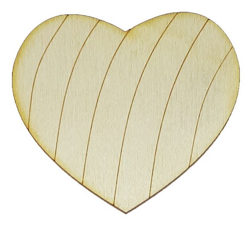 Фигурка фанерная - Сердце радуга 6,5 х 6 см AS-4723, В-0332