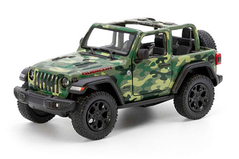 Игрушка Модель Kinsmart, Jeep Wrangler Cabrio хаки  KT5420WA фото 2