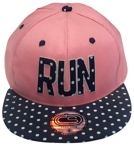 Бейсболка для девочки David's Star джинсовая, розовая в горох 13379 Бейсболка для девочки David's Star джинсовая, розовая в горох 13379