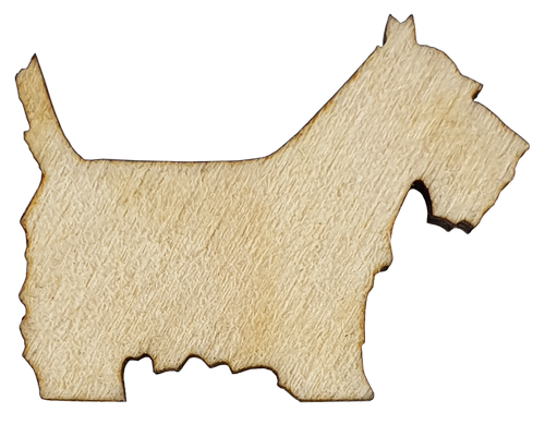 Фигурка фанерная - мини Песик терьер 3 см AS-4680, В-0135