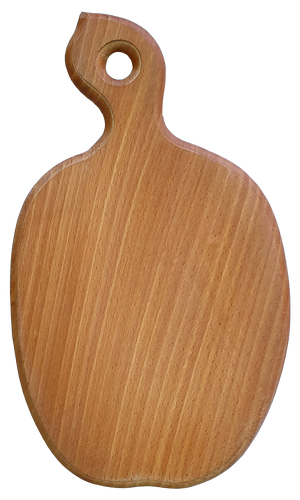 Деревянная доска кухонная фигурная Яблоко маленькое 29 х 17 см Бук 00802