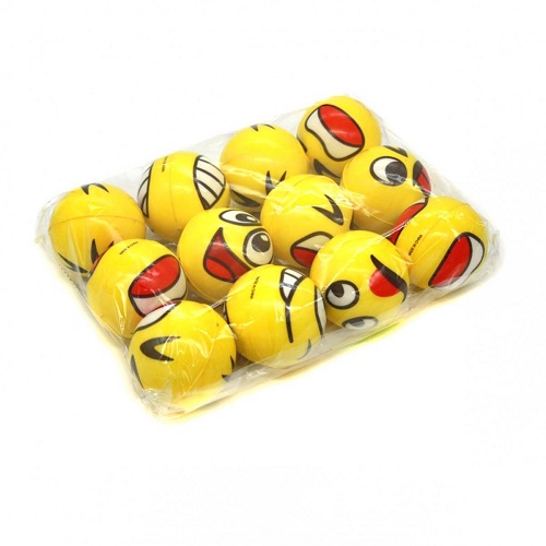 Игрушка Мячик мягкий фомовый 6 см Смайл Эмоции  08313