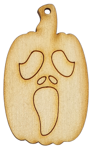 Фигурка фанерная - Тыква с маской Крик 4 x 6 см AS-4619, В-0215