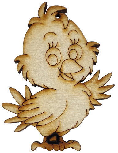 Фигурка фанерная - Петушок цыпленок 5 х 7 см AS-4698, В-0177