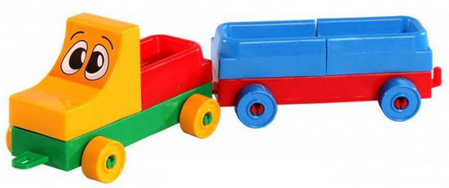 Игрушка Машинка с прицепом Конструктор Тигрис 14 деталей  39097