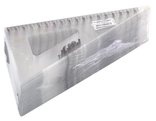 Треугольник 17 см прозрачный напечатанный AS-0260, К-9030 фото 3