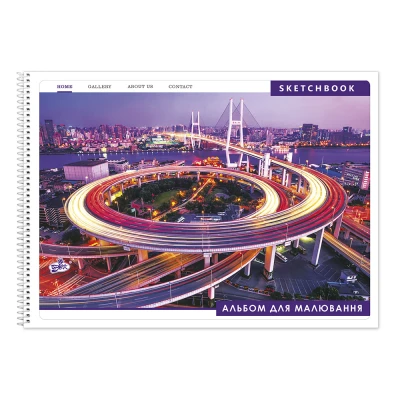 Альбом для рисования, спираль Бриск 50 листов 100 г микс  01903