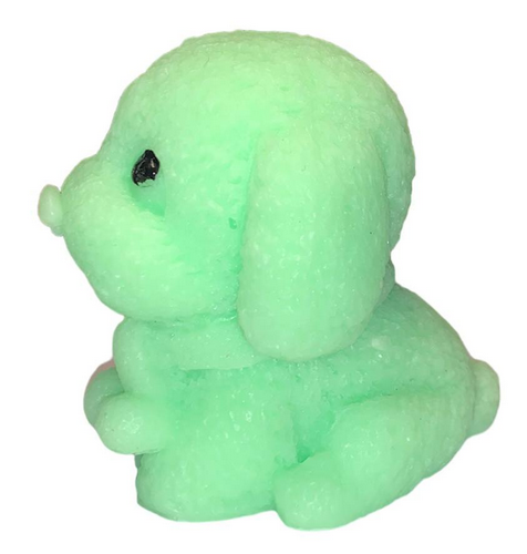 Игрушка Силиконовая собака Цветная зеленая 6см  17727 фото 2