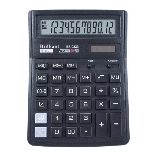 Калькулятор Brilliant BS-0333 настольный 12разр. 2памяти 143 х 192мм